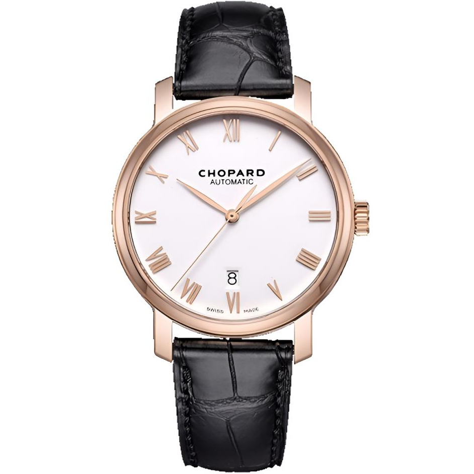 99新 Chopard/萧邦 161278-5005/40mm/机械18k玫瑰金自动机械男表