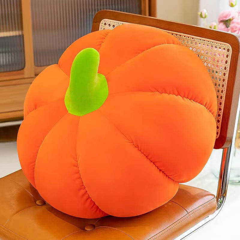 北欧居家风小南瓜可爱抱枕靠垫床头沙发客厅飘窗汽车靠枕