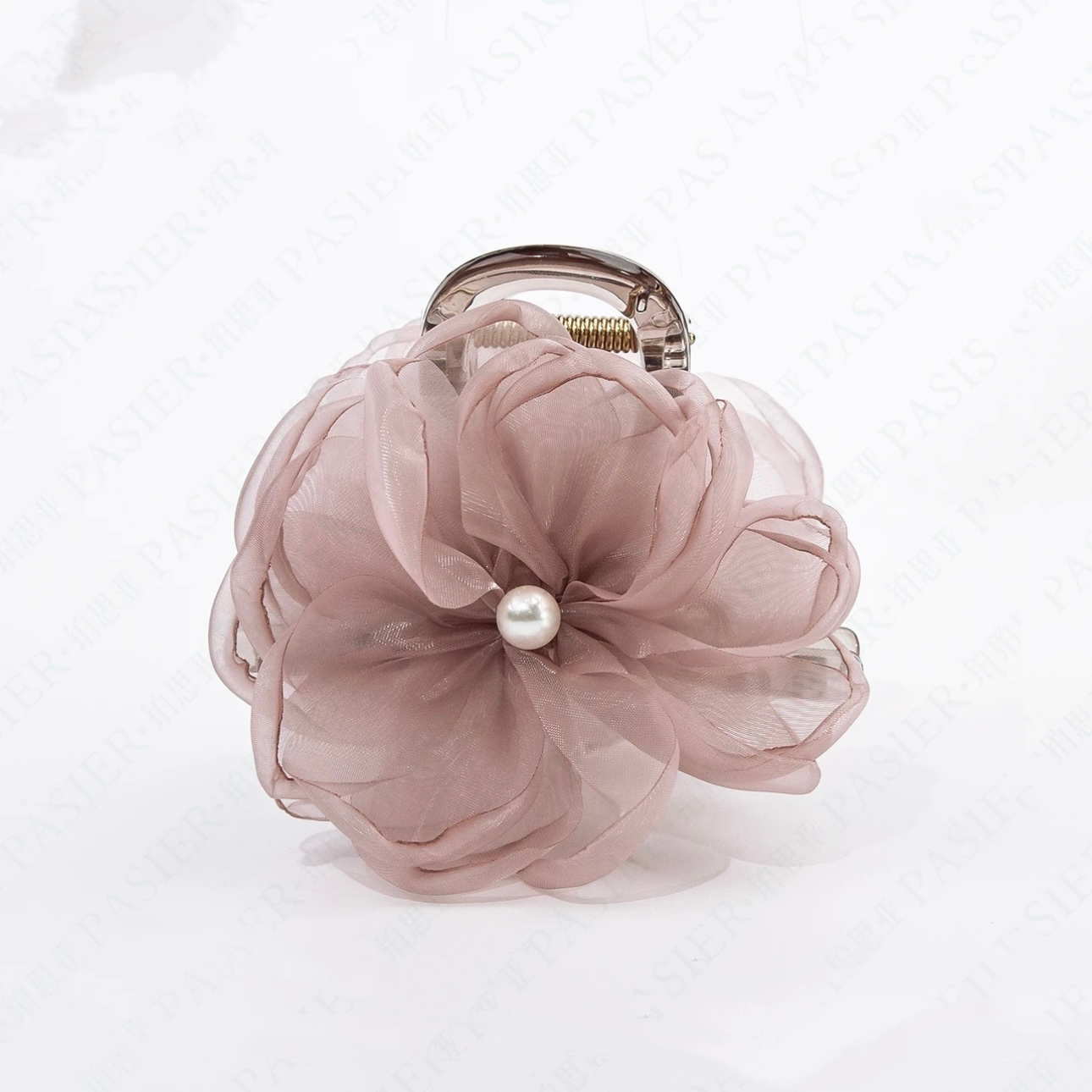 2024新款海棠花 8厘米日常百搭气质简约发饰浪漫风花朵抓夹鲨鱼夹