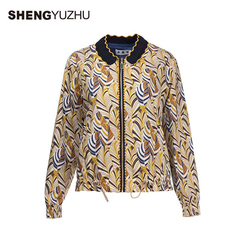 Shengyuzhu/声雨竹上衣女外套通勤短款长袖街头韩系穿搭时尚百搭