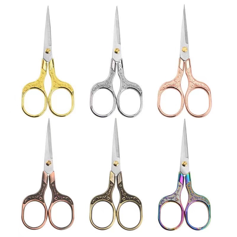 梅花复古剪不锈钢家用剪刀窗花毛线绣花剪手工学生手工办公小剪刀