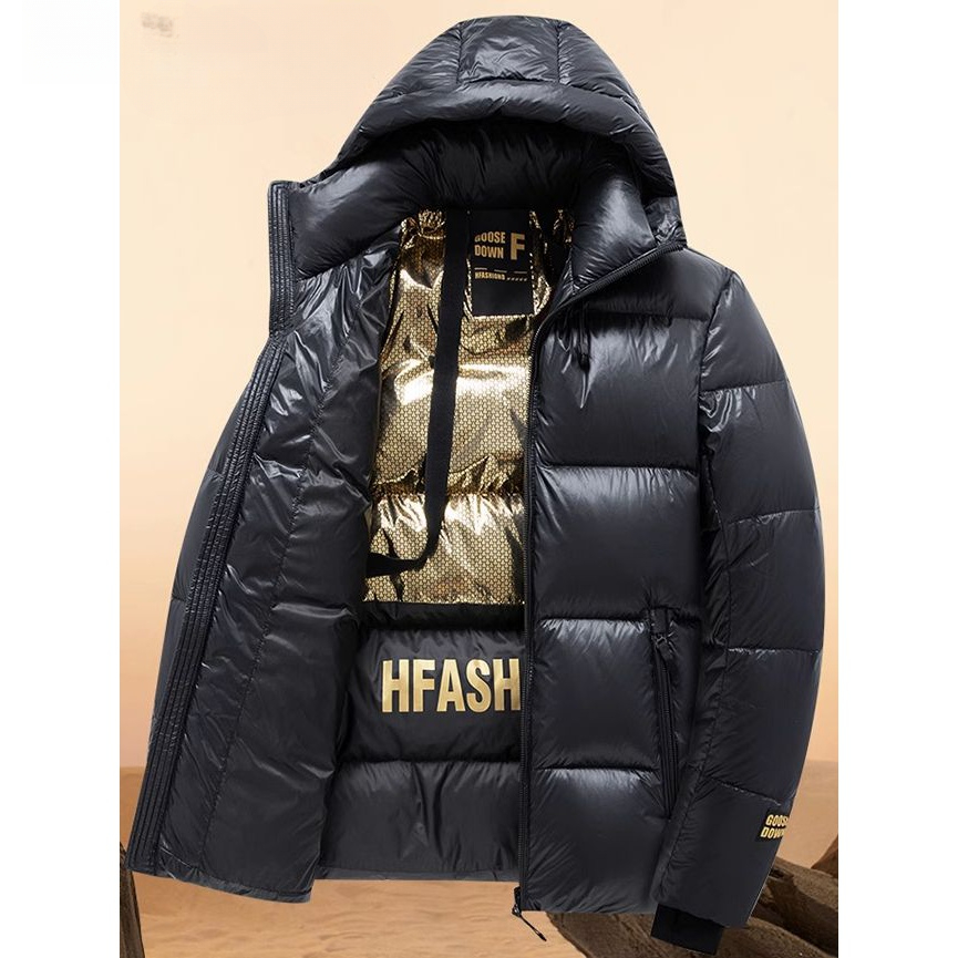 冬季断码白鸭绒羽绒服男装新款连帽高端上衣反季加厚情侣装抗寒