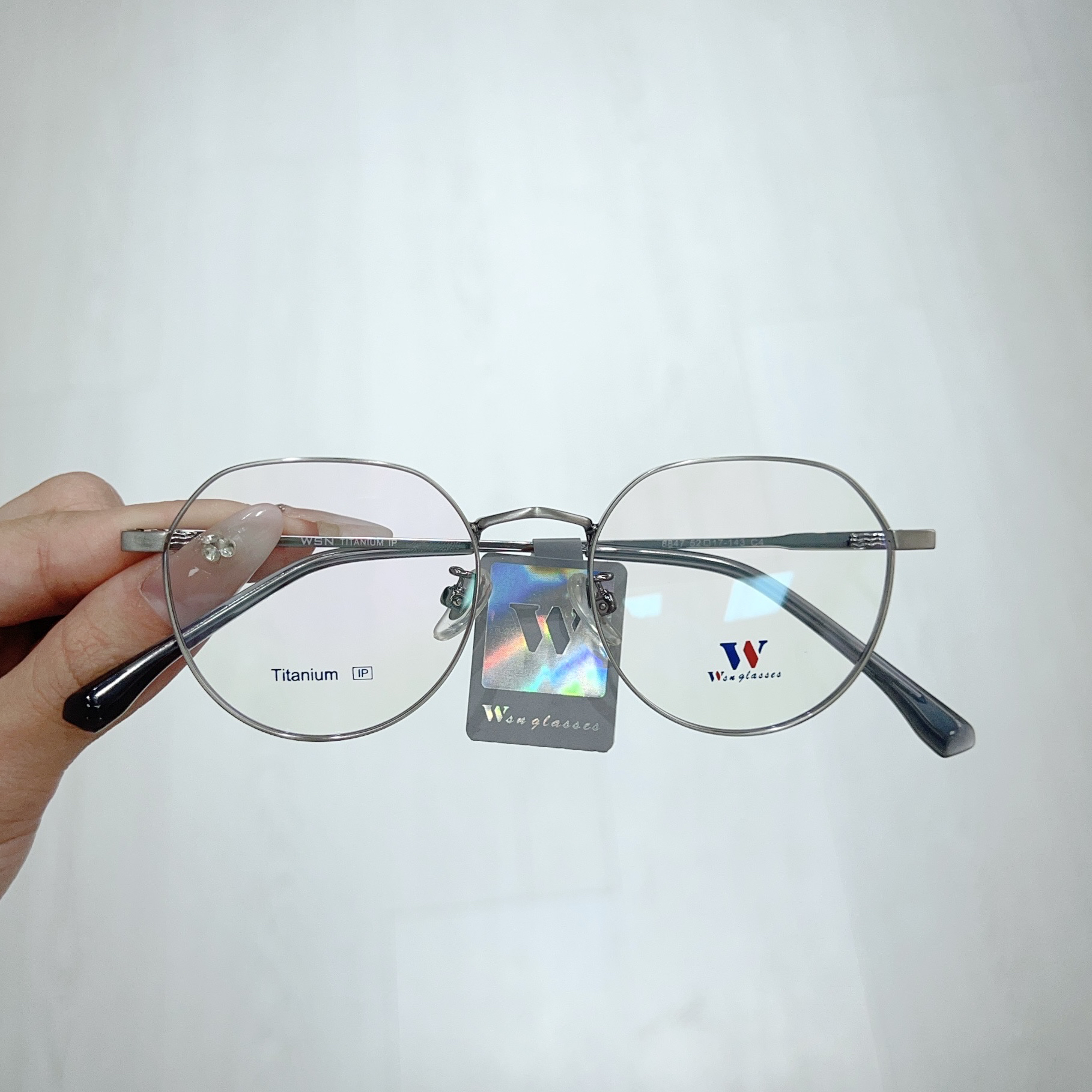 ♯高品质复古钛架 纯钛半钛