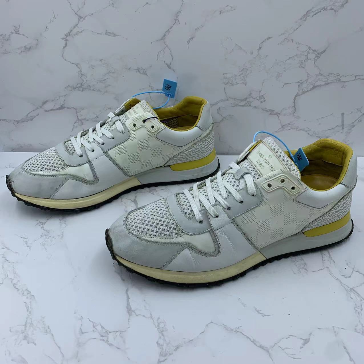 95新 LouisVuitton/路易威登 灰白舒适休闲男士运动鞋41.5欧码