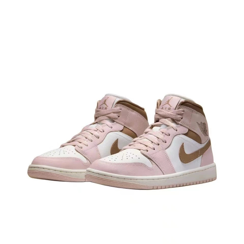 NIKE/耐克AJ1男女同款红豆中帮运动休闲鞋BQ6472-620