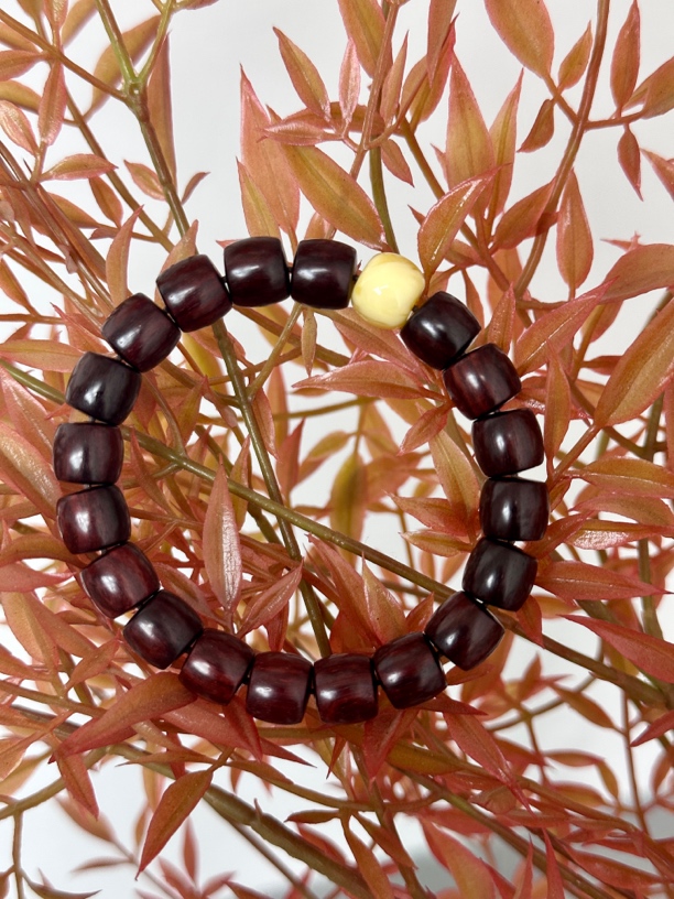 印度小叶紫檀1.0/1.1精工直切+蜜蜡