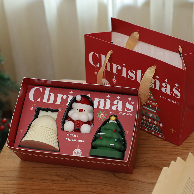 小日子不翻篇 ins圣诞香薰蜡烛圣诞礼盒礼物圣诞老人雪人氛围摆件