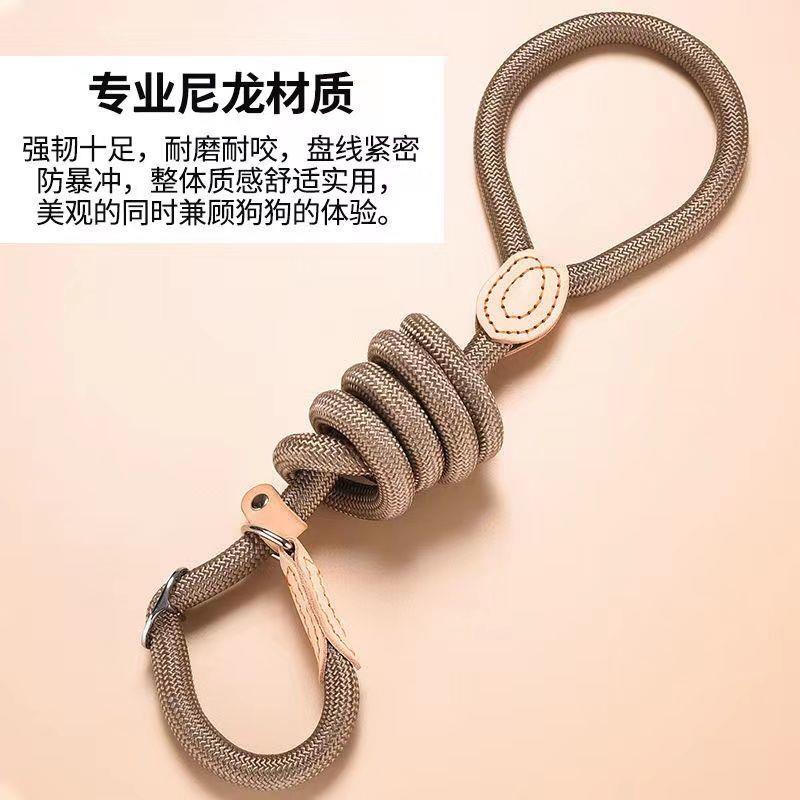 狗绳防爆冲p链遛狗训练泰迪绳跟随赛级P绳牵引带小中大型犬牵引绳