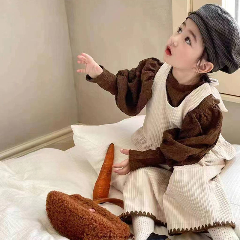 女童秋装套装新款韩版女宝宝森系气质穿搭春秋儿童