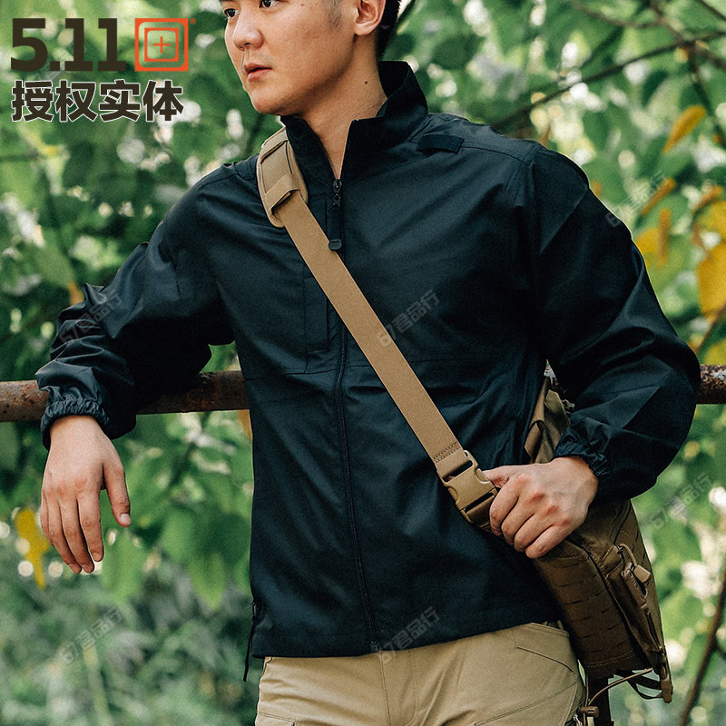 美国5.11可折式外套便携式防风夹克48035皮肤风衣防水轻薄折叠511