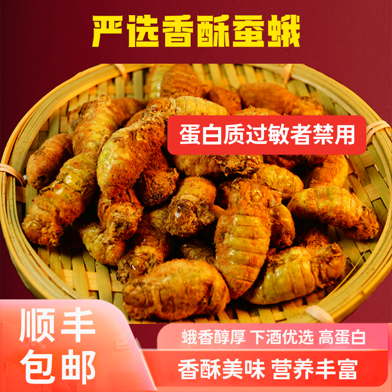 新鲜东北特产雄蚕蛾公蛾蛾母蚕娥未脱毛蚕蛾活体蚕蛾带籽活体速冻