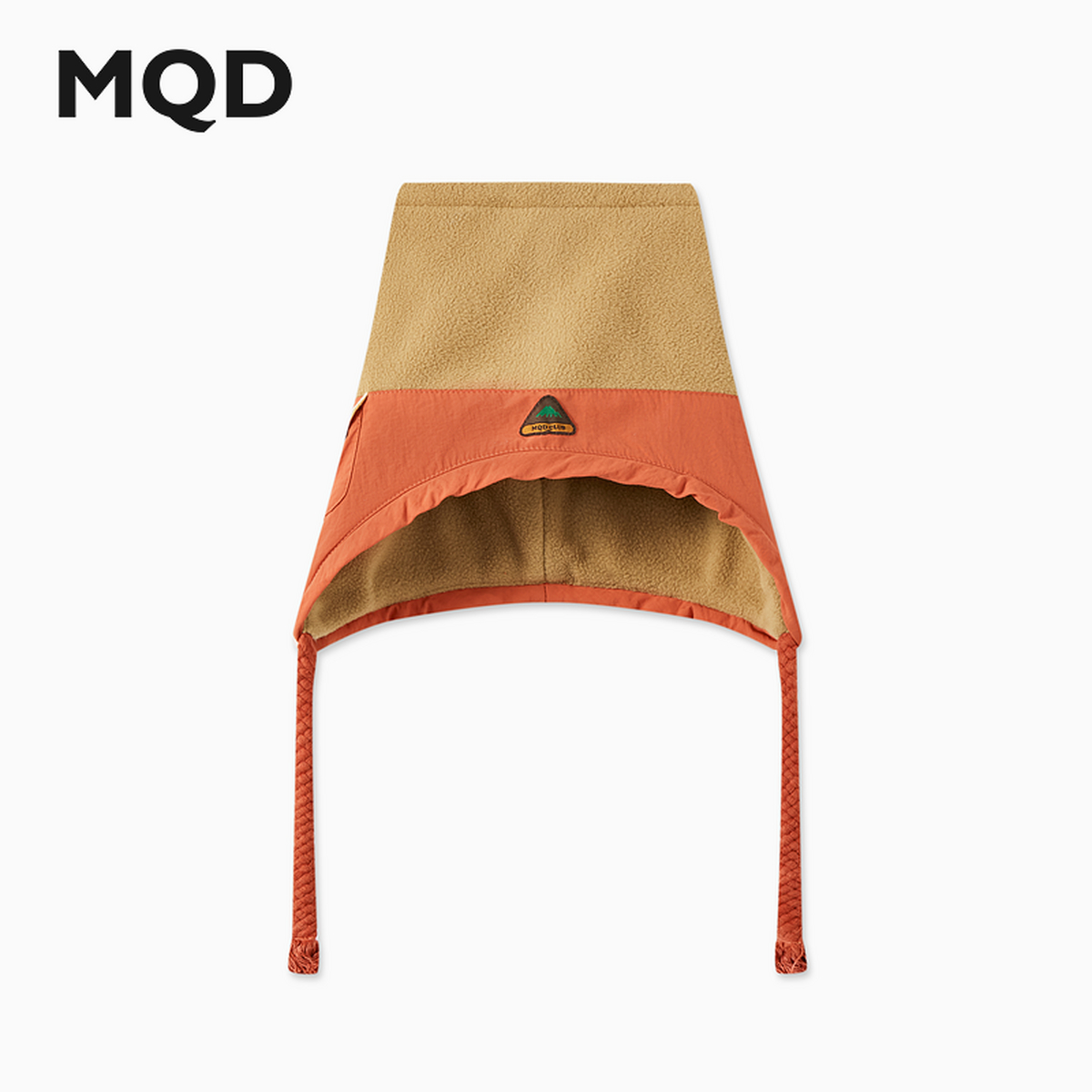 MQD童装冬季新品户外防风护耳雷锋帽摇粒绒拼接保暖帽子9644P2801