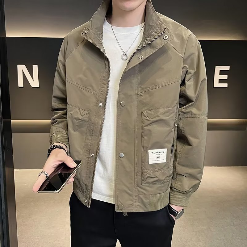 棉衣男秋冬新款2023休闲棒球服夹克外套加厚百搭男袄宽松帅气上衣