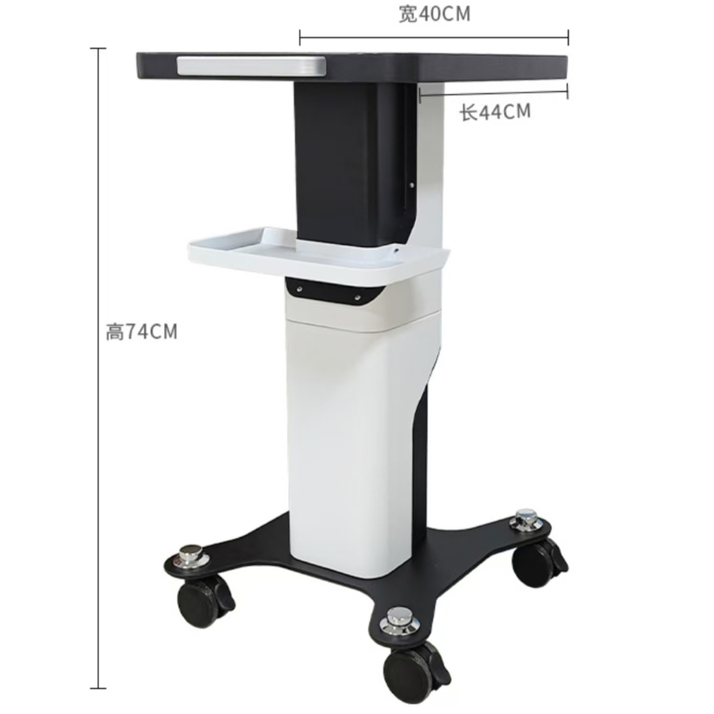 美容仪器小手推工具车万向轮移动支架置物架带抽屉
