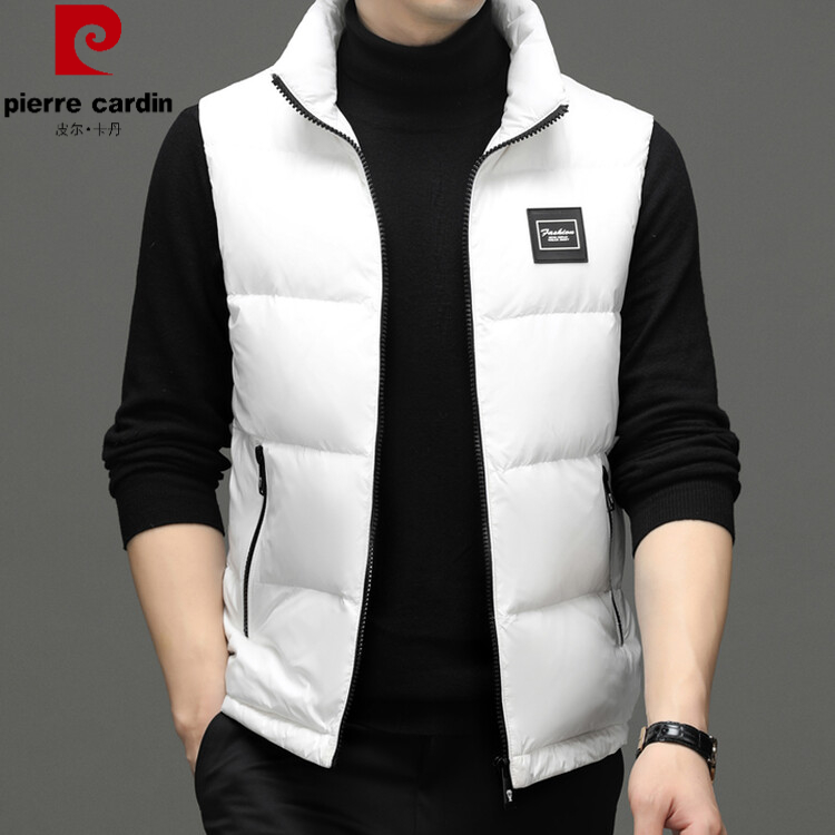 【皮尔卡丹  国际品牌】男士高档休闲羽绒马甲冬季时尚马甲男装外