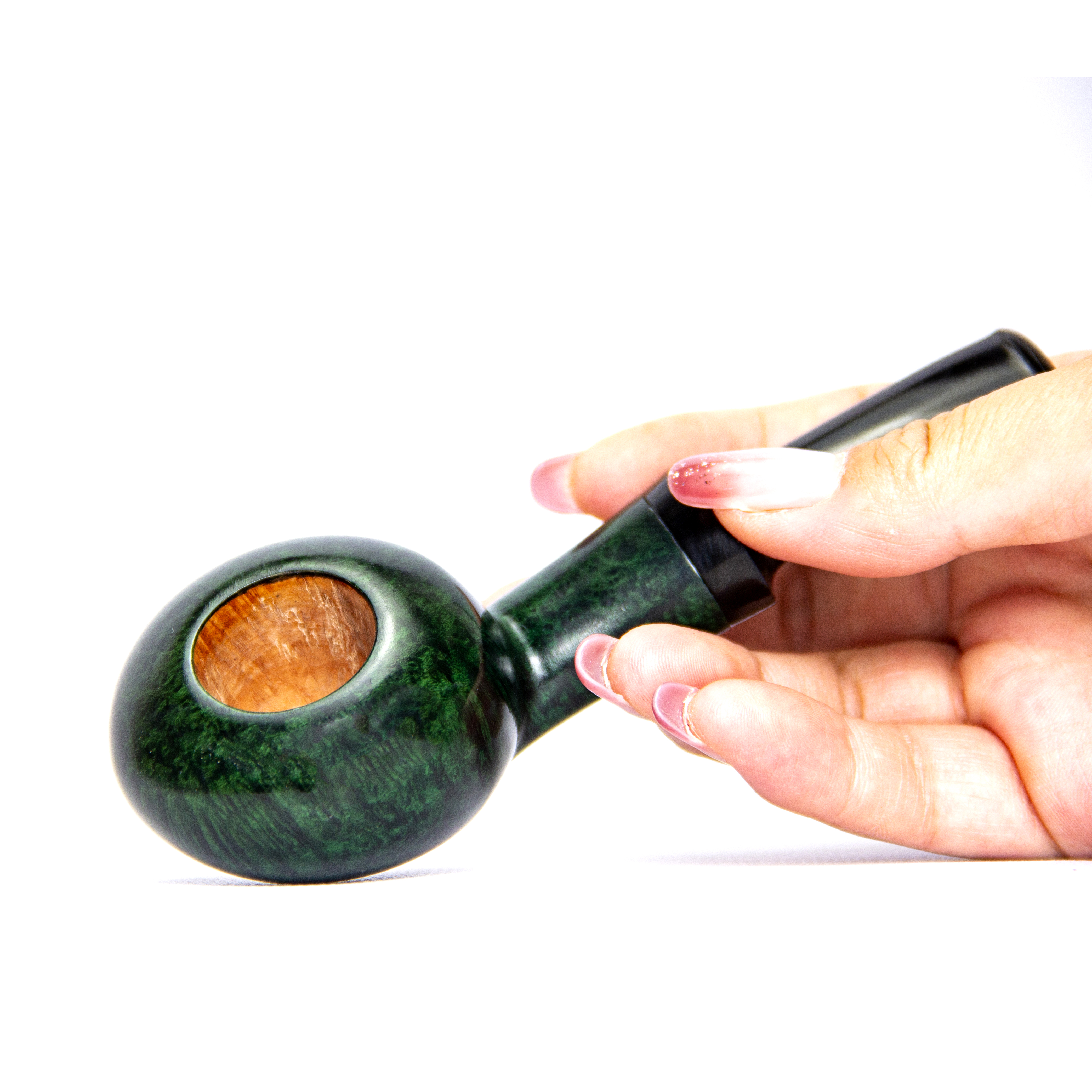 三琅斗坊手工烟斗平底锅抽V神斗意大利石楠木陈化五年老料