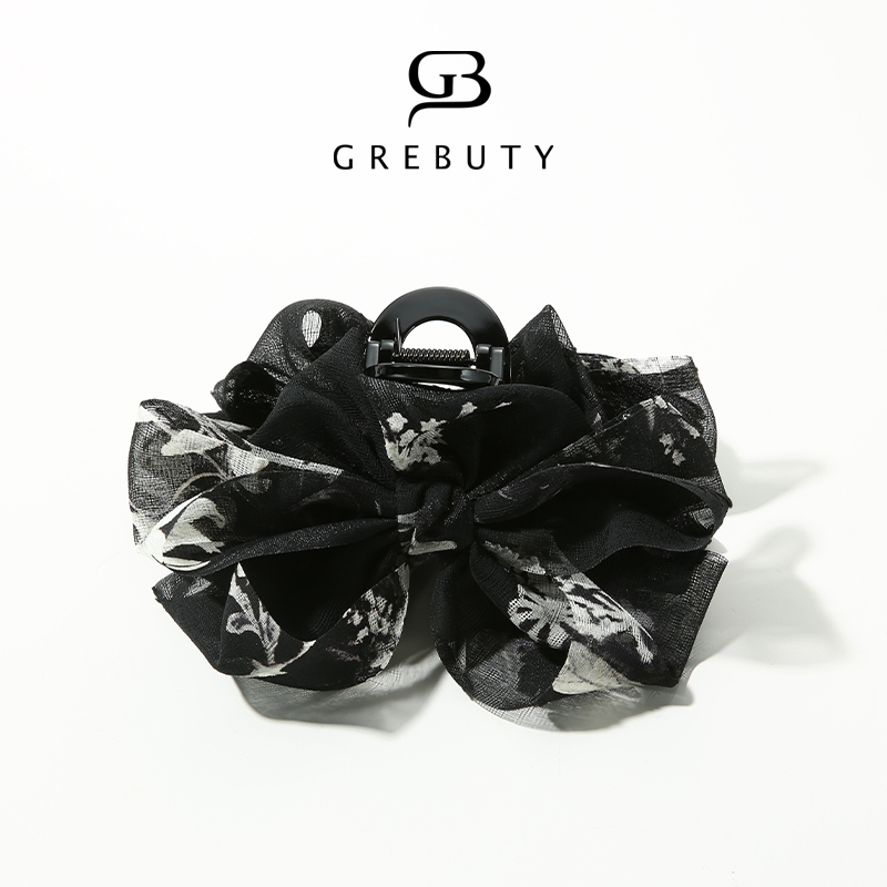 GREBUTY 4624 新品【冰雪奇缘】气质百搭蝴蝶结抓夹