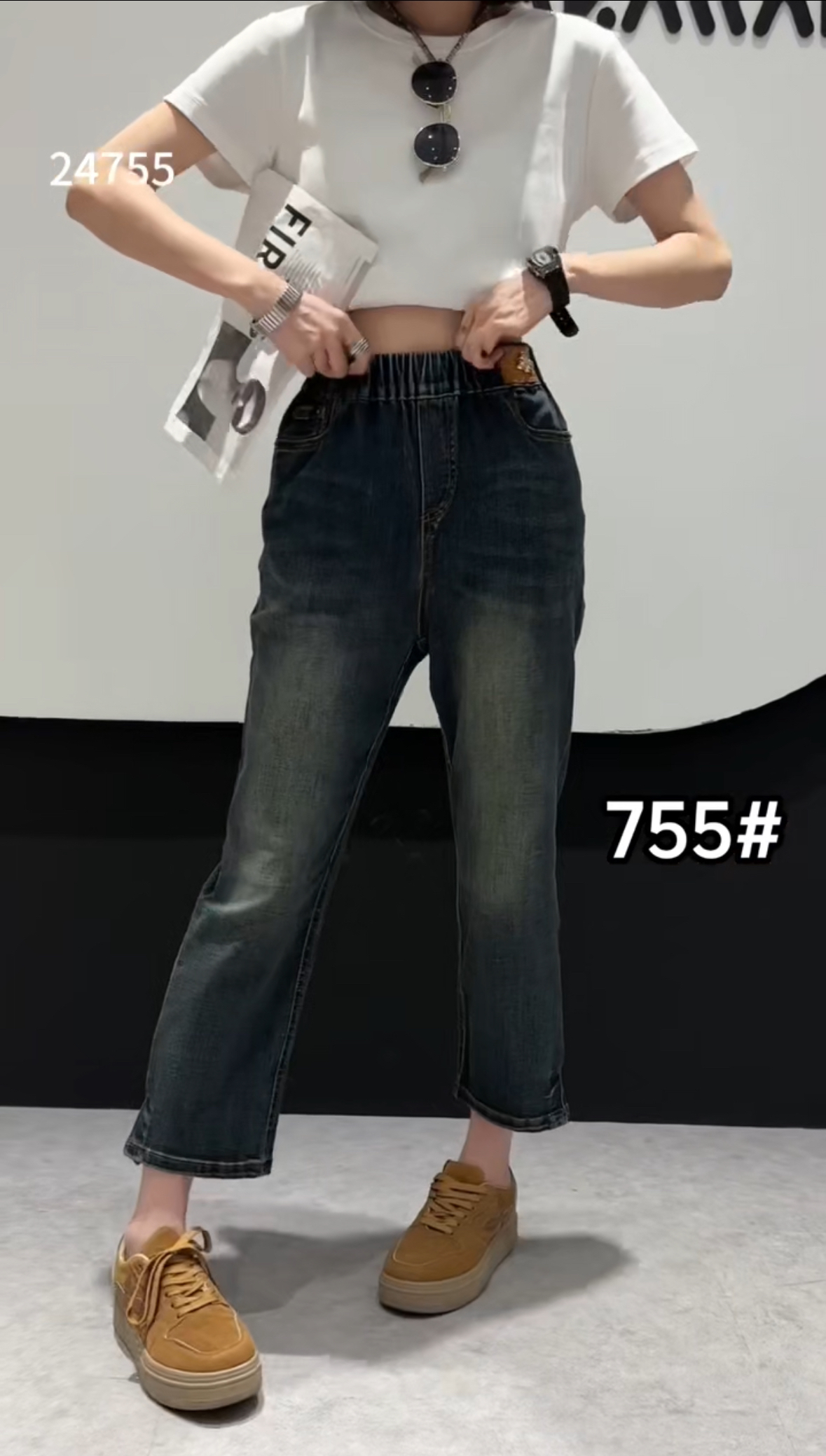 TU姐 大码高腰弹力孤品裤子 非图片款