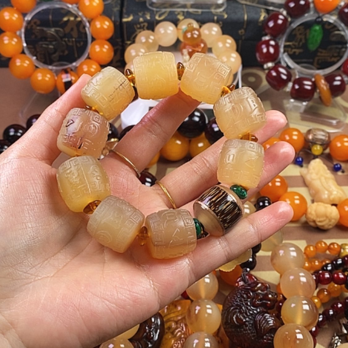 【闪购商品】老*20羊角桶珠手持