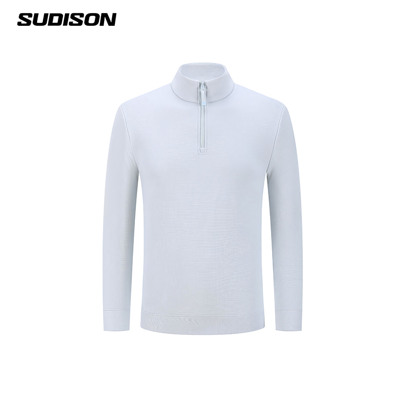SUDISON速迪森 男士秋冬半拉链卫衣长袖休闲运动上衣保暖打底衫