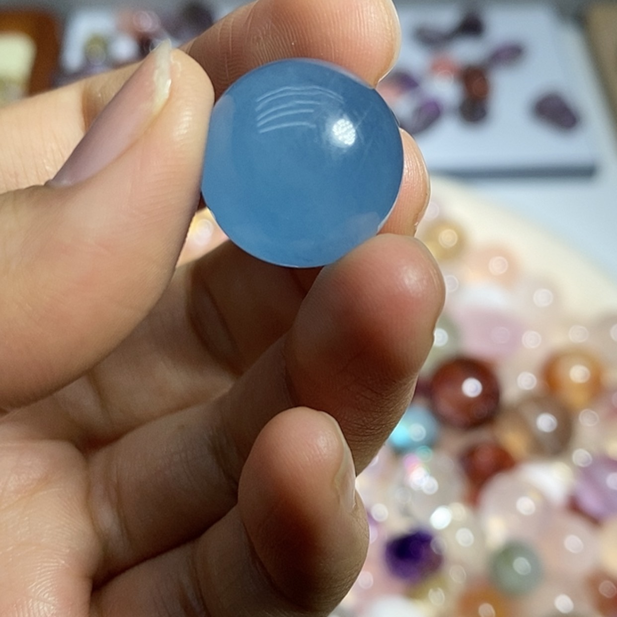 【闪购商品】水晶珠宝半成品未镶嵌可***亲