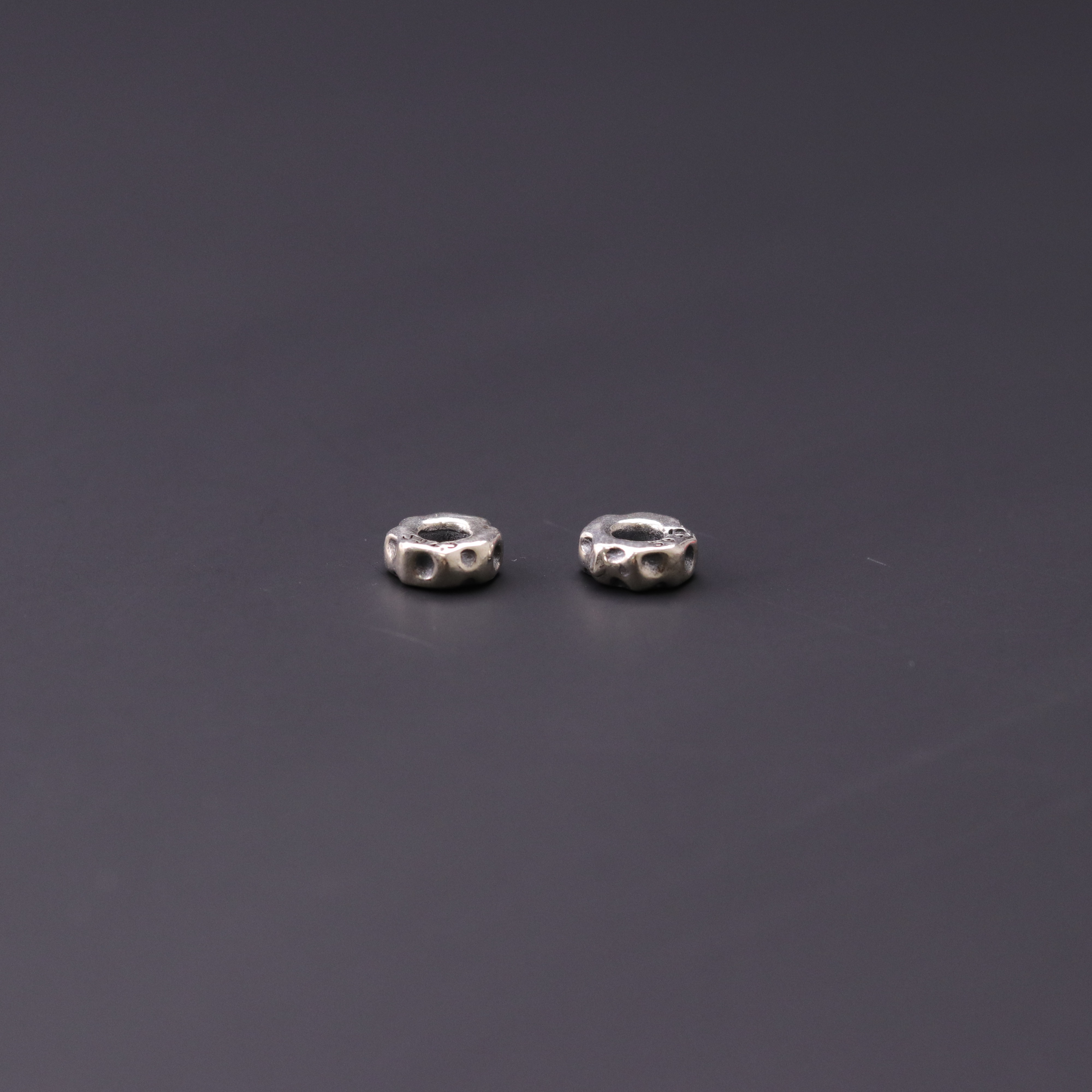 925银银制品 S6408-5 【无相】925银饰隔珠隔片配珠文玩配饰