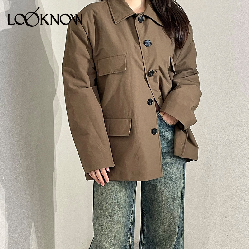 IMMI设计师品牌LOOKNOW秋冬23新款绗棉口袋短外套棉服