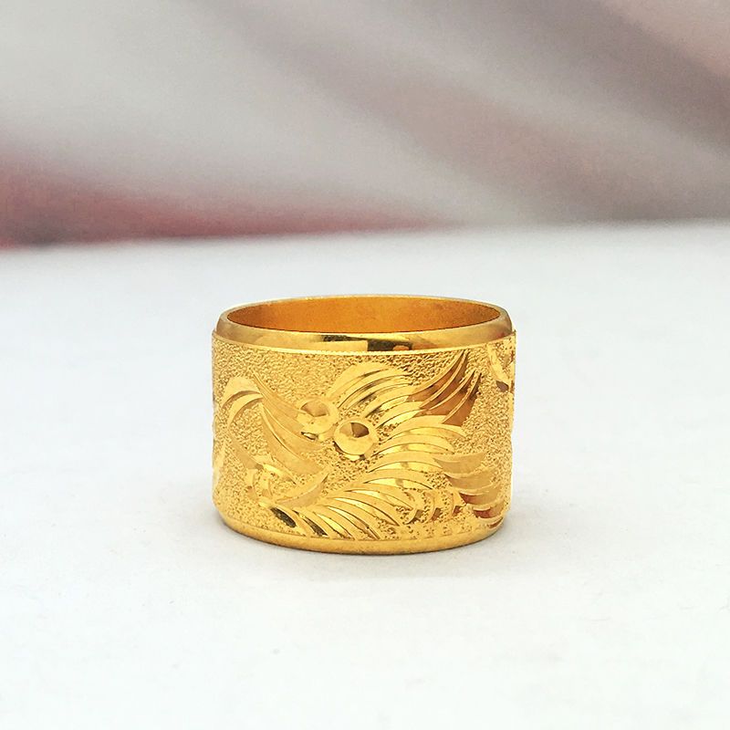 合金戒指 闭口 宽龙纹戒 精美时尚指环情侣同款可调节戒指