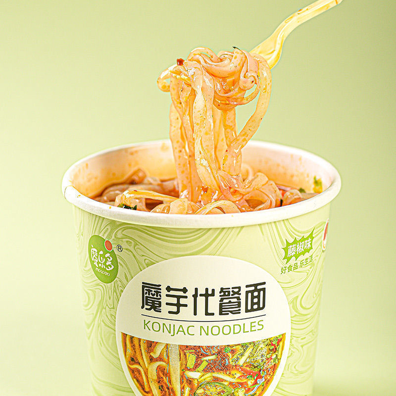 膳食魔芋面代餐饱腹主食品即食饱腹代餐营养魔芋粉丝营养方便速食