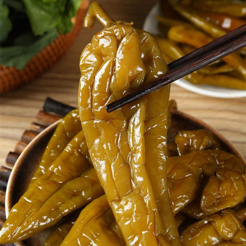 咸菜山东农家腌制微辣大辣椒香辣脆椒五香辣椒开味下饭小咸菜笋0g