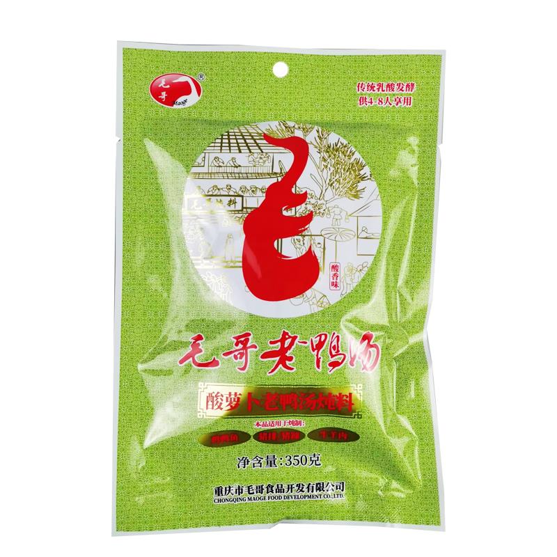 毛哥老鸭汤酸萝卜克*袋重庆老鸭汤煲汤调料包炖鸡鸭鸽子炖料笋0g