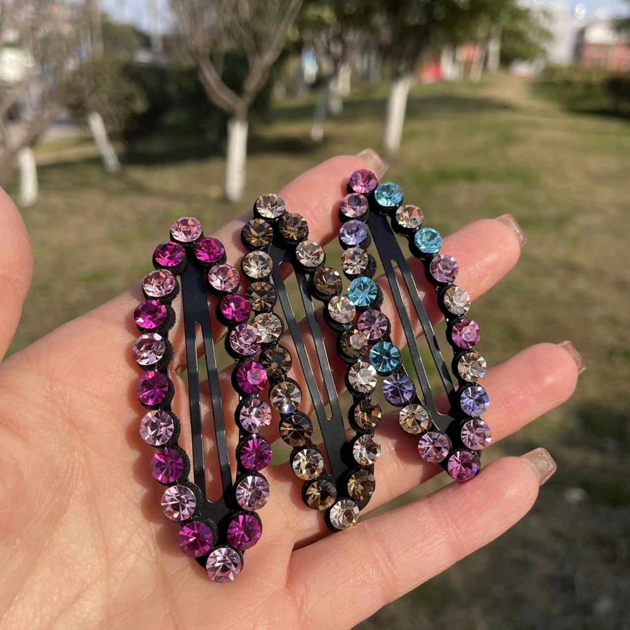 时尚简单优雅镂空拜拜夹顶夹轻奢高级感韩版百搭简约