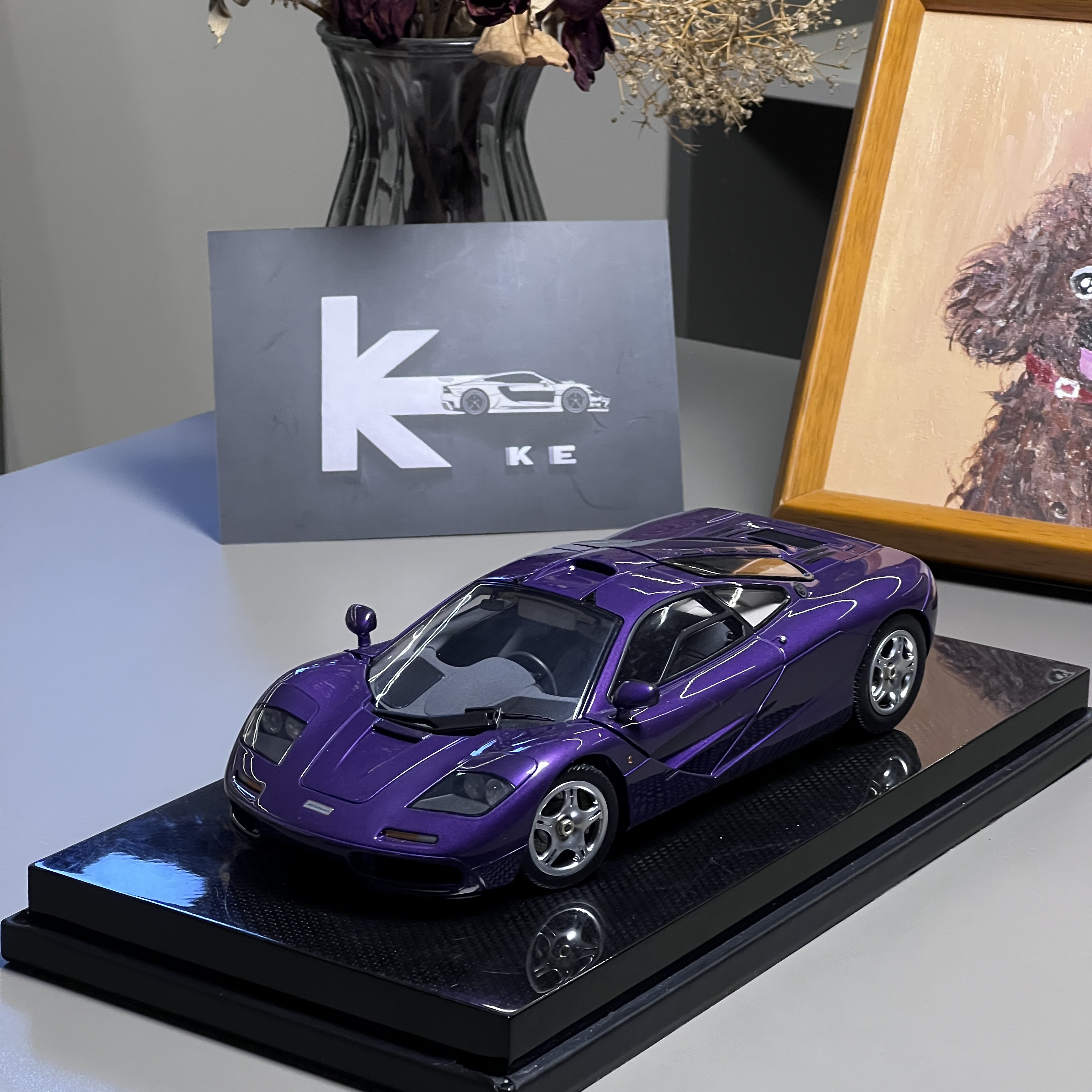 LCD1:18迈凯轮Mclaren F1合金全开汽车模型艺术品摆件礼品