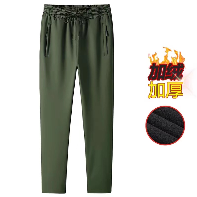 户外冲锋裤男士秋冬新款加绒加厚防风御寒休闲裤登山保暖长裤子