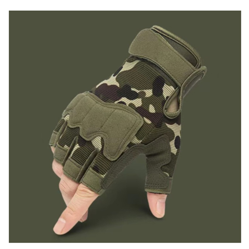 户外运动骑行半指手套男女款防割耐磨徒步训练半截手套