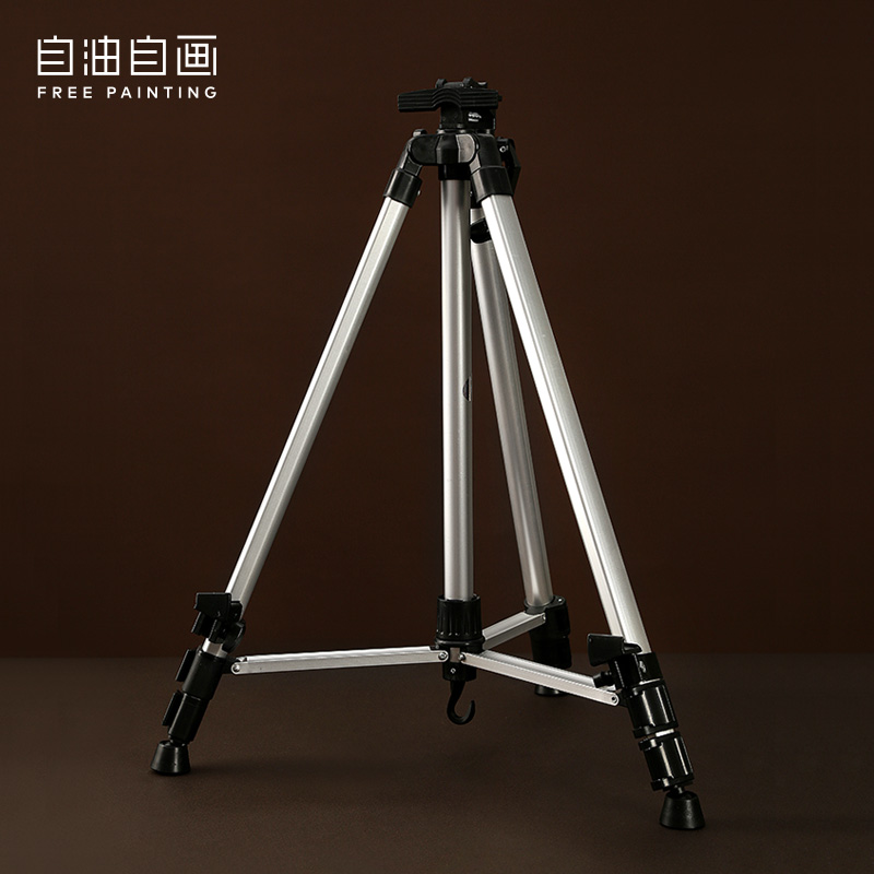 自油自画diy数字油画使用可伸缩折叠铝合金绘画写生材质广告展架