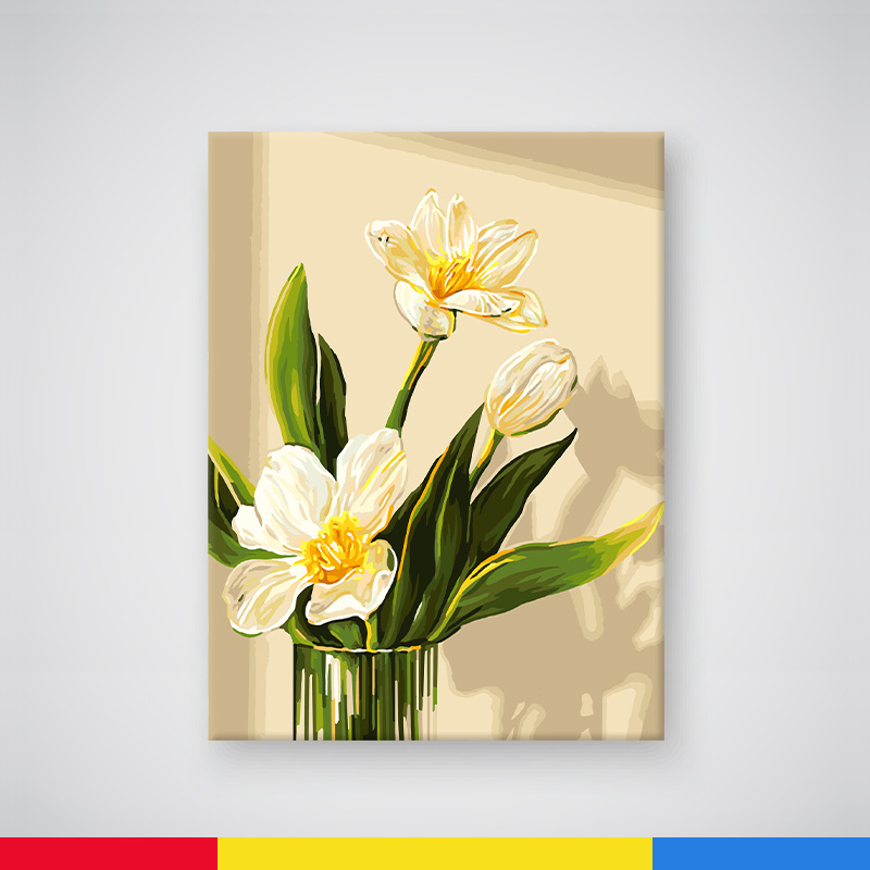 30x40数字油画卧室高级感填色油画客厅油画填色手绘油画专业