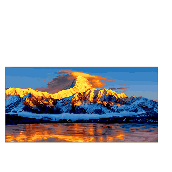 福利款定制画布数字油画丙烯画手工油画客厅高级装饰油画手绘油画