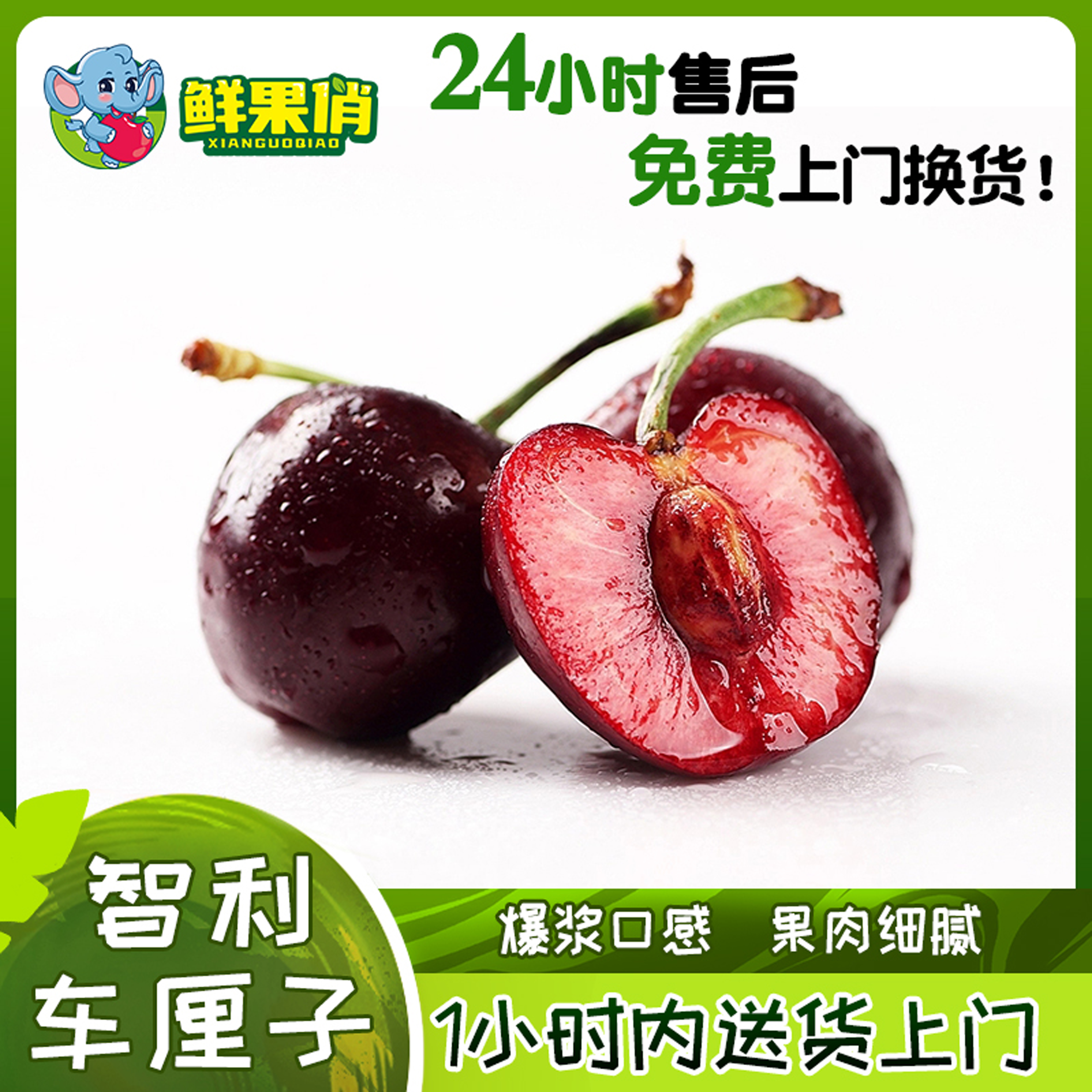 A级智利桑提娜车厘子鲜果俏小时达