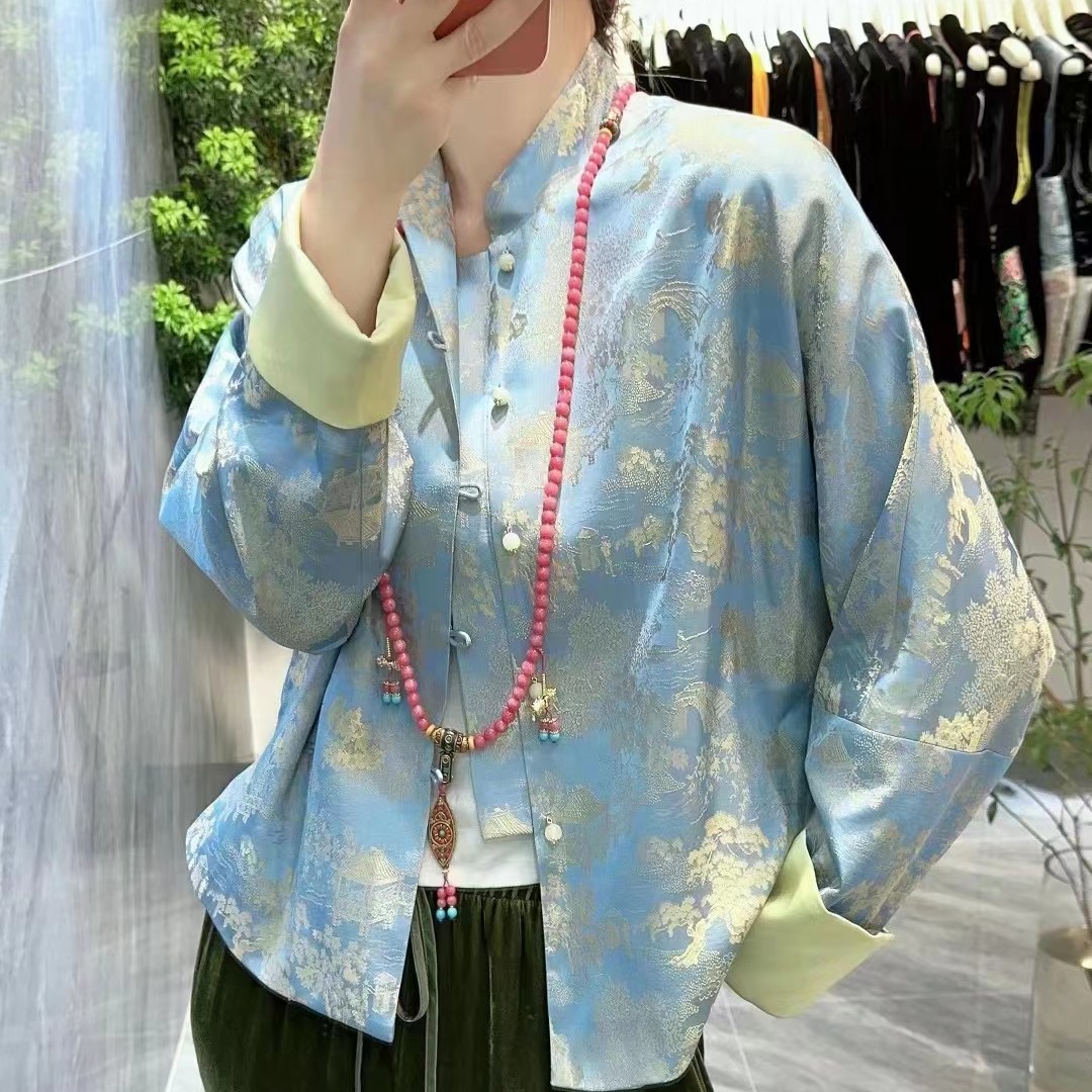   唐唐家时尚情深复古提花外套