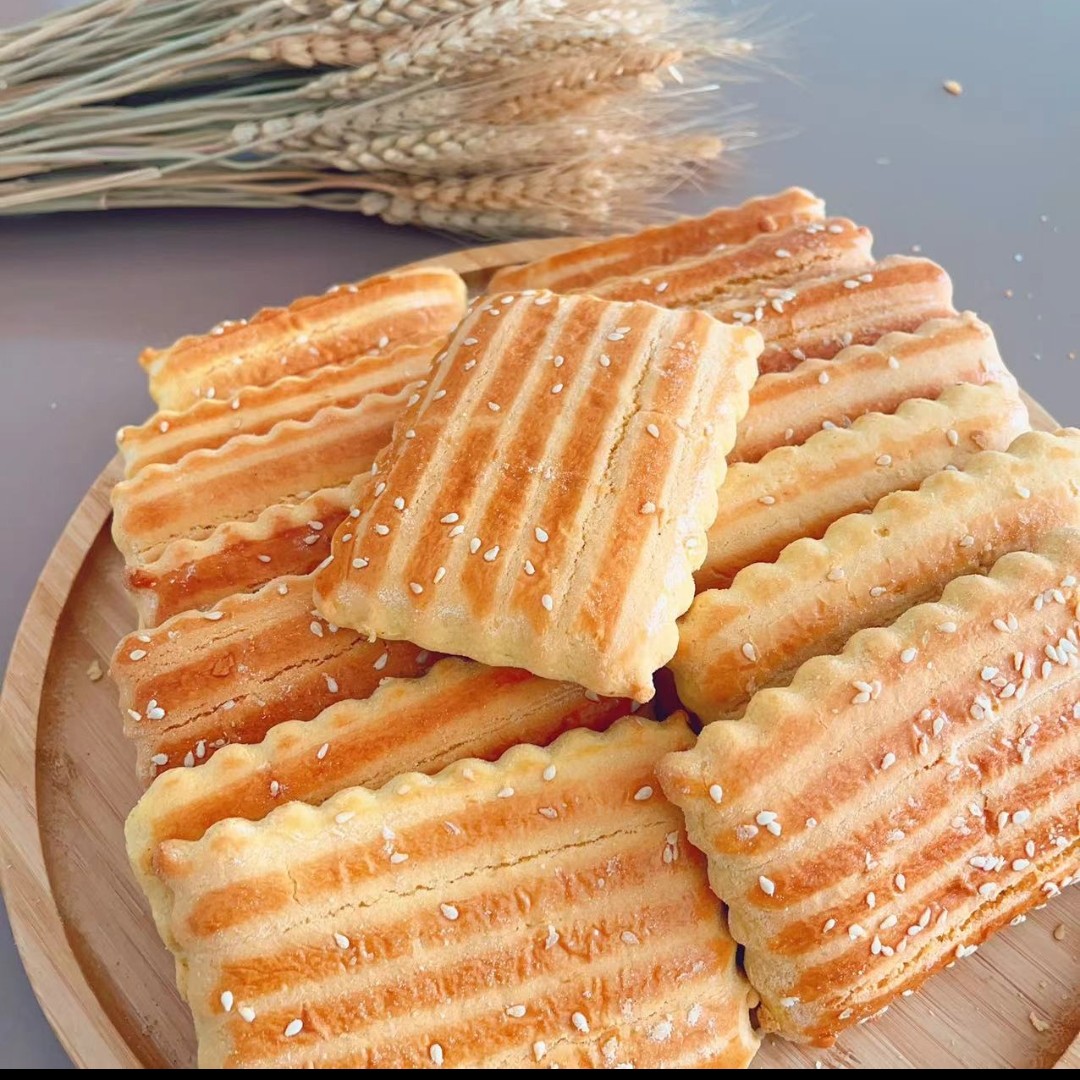 手工制作的老式东北大饼干怀旧东北特产正宗休闲即食经典鸡蛋