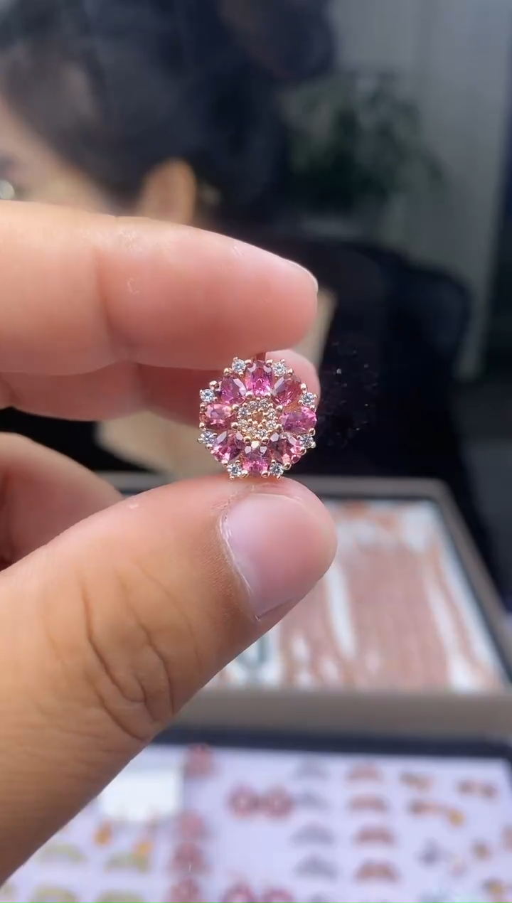 【闪购商品】碧玺戒指银S925镶嵌2