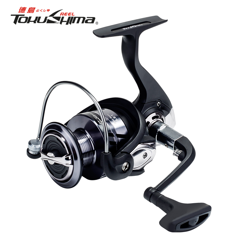 TOKUSHIma/德岛DU纺车轮斜口路滑轮路亚轮海竿鱼线轮全金属线杯