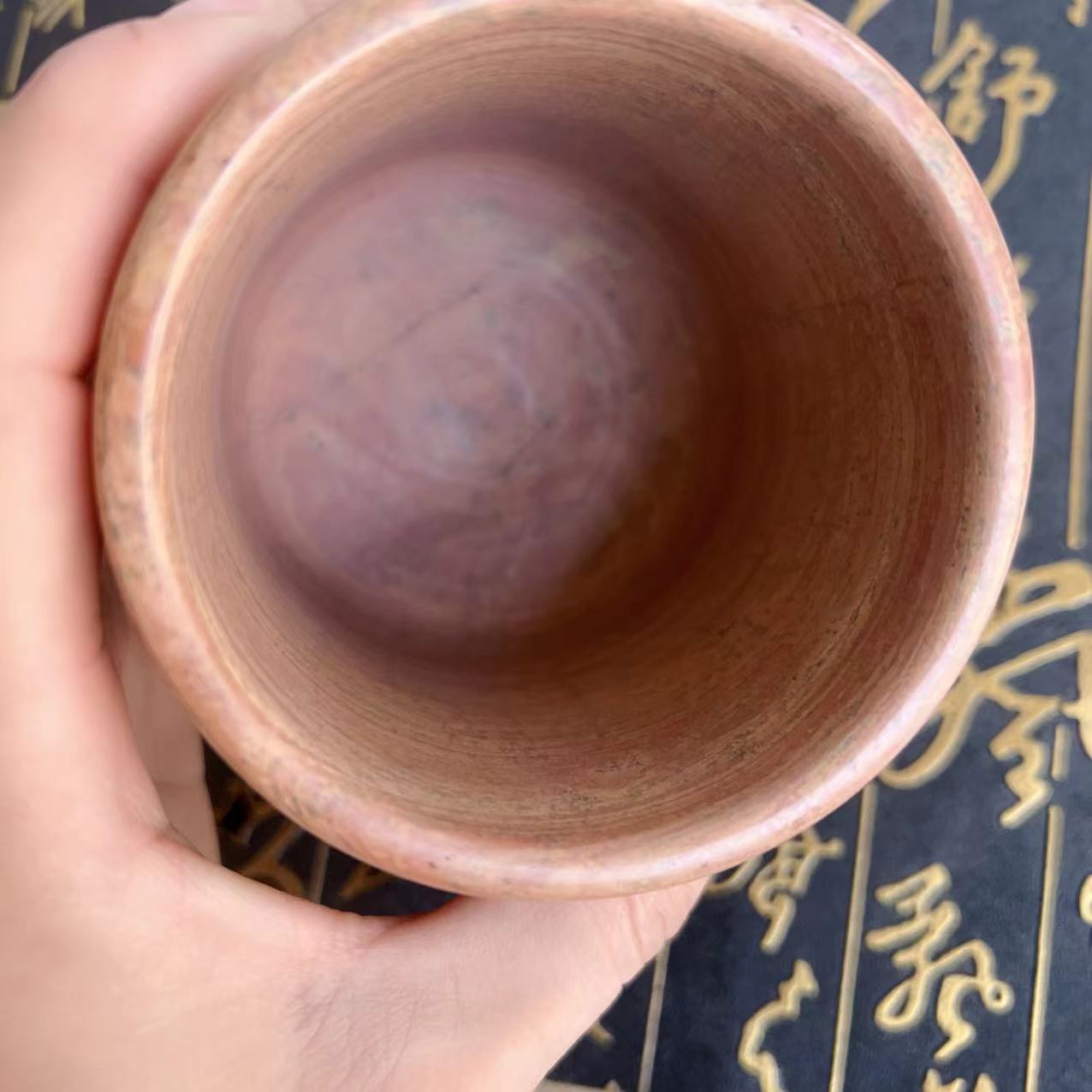 正宗泗滨马头山祛湿家用砭石杯子保健养生精品款杯子去湿正品泗水