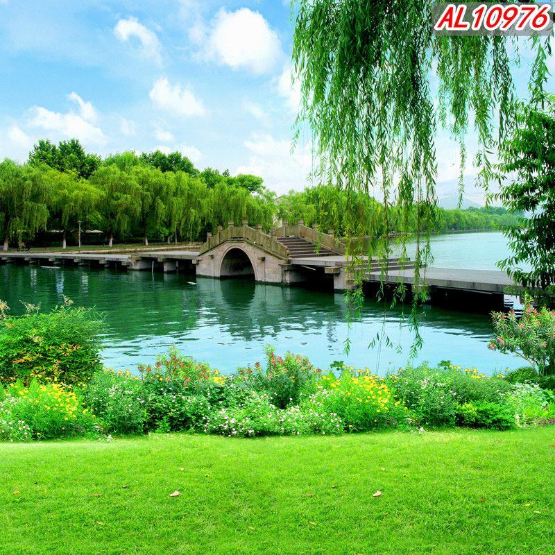 【今日推荐】直播间背景布网红主播户外挂布3d立体真实感田园风