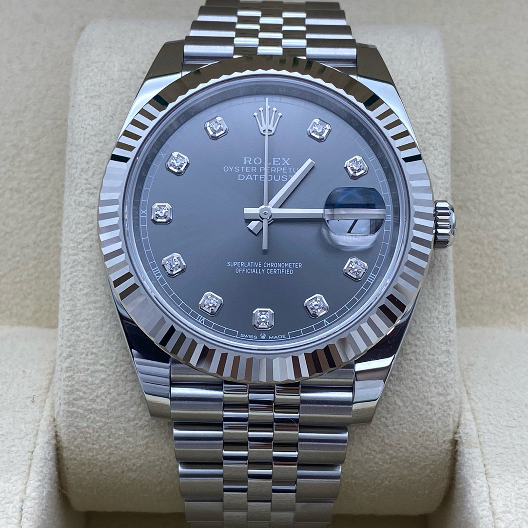 全新未使用 Rolex/劳力士 126334灰盘钻刻