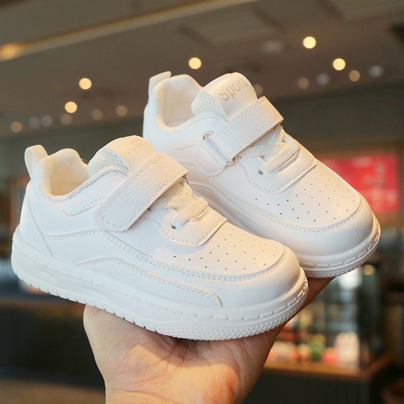 ABCYEEF儿童小白鞋2024春秋新款女童运动鞋防滑男童休闲板鞋软底