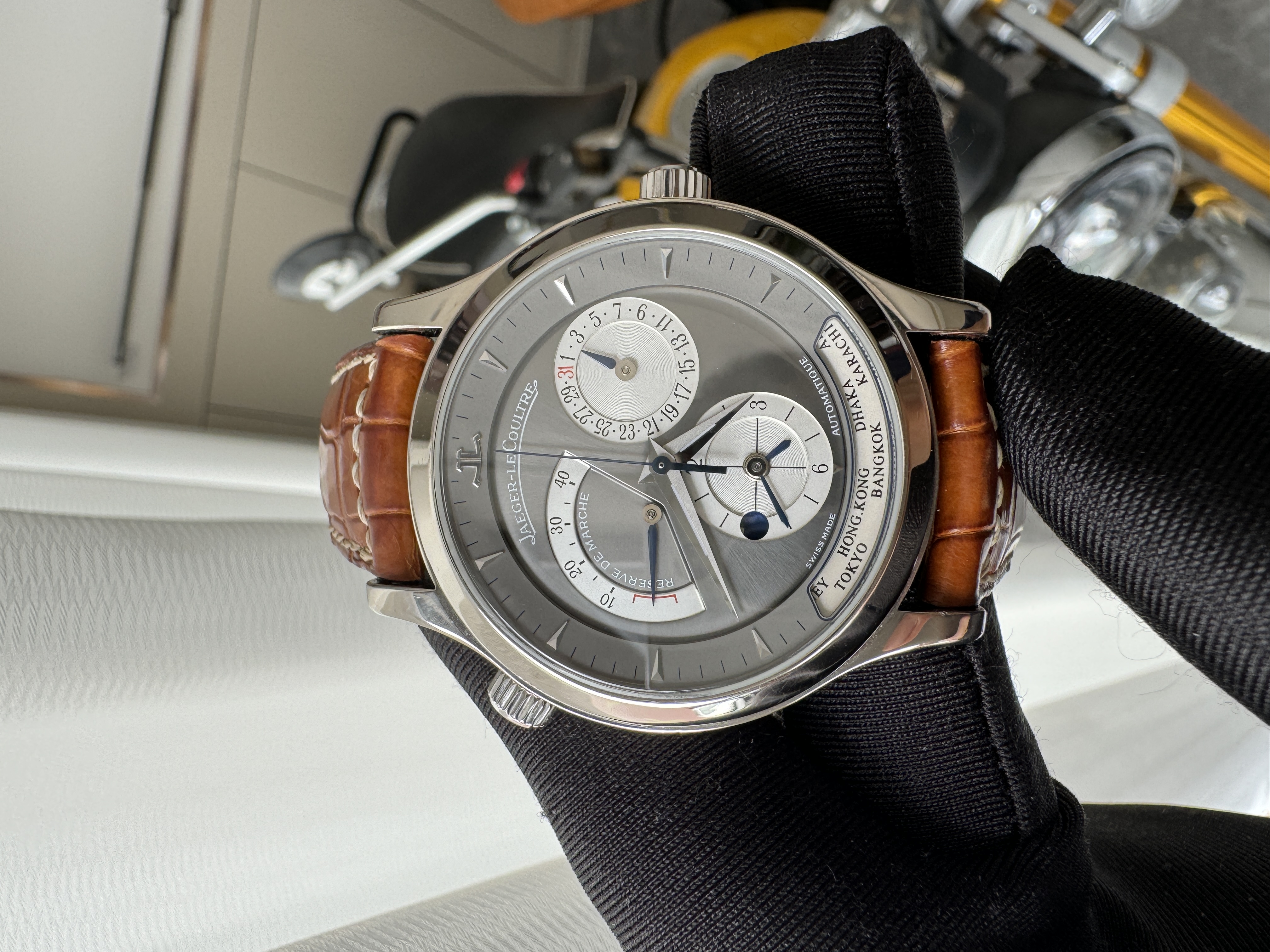 99新 Jaeger-LeCoultre/积家 大师系列/单表/气质/经典/男士腕表