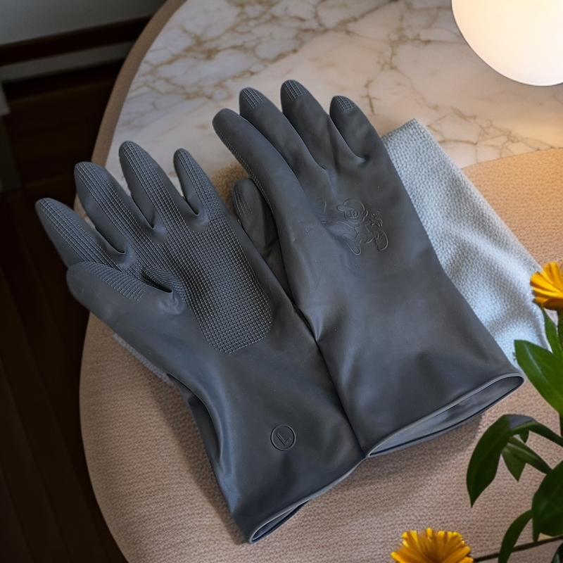 七彩超人王环宇家政专用黑色乳胶手套（20双）