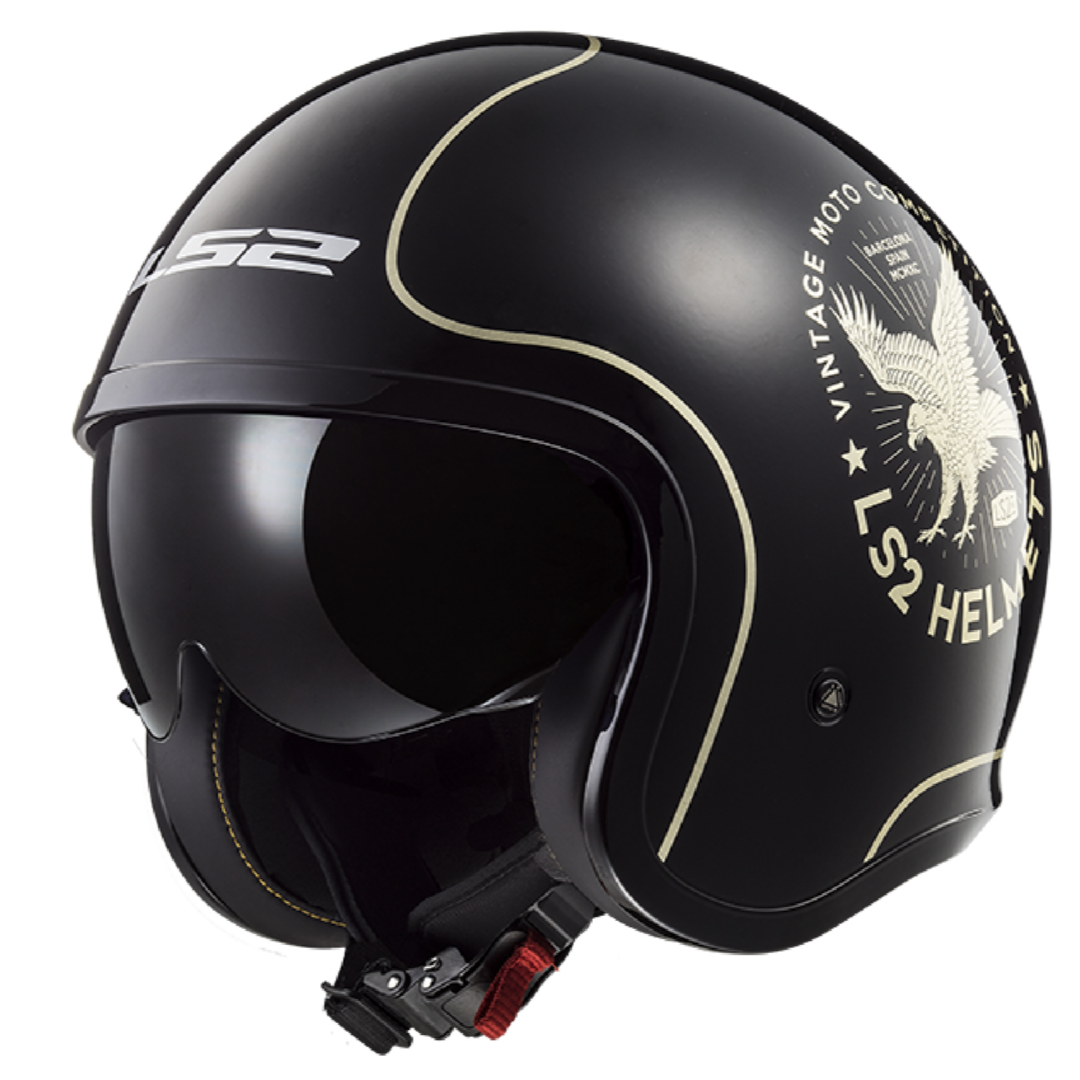 【断码清仓】LS2 OF599复古哈雷四分之三盔